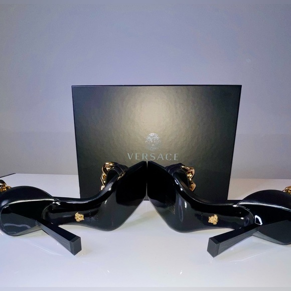 Versace Medusa Chain - 100% Authentic - News - Perfect Condition- 37.5 - DST568P - Picture 10 of 17